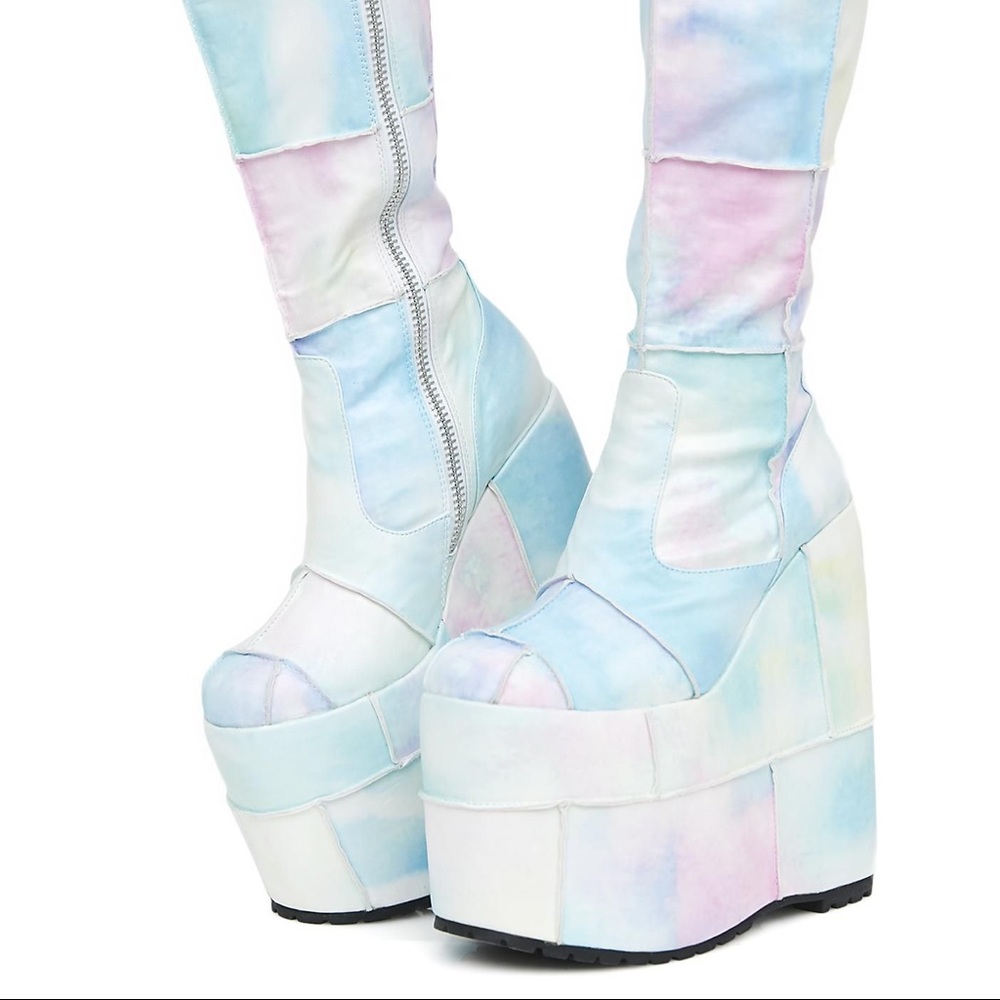 Current Mood Dolls Kills Vegan Leather Platforms